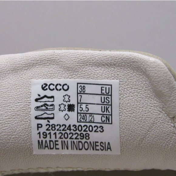 EUC ECCO LOAFER COMFORT SLIP ON LEATHER GRAY 7M SHOES - Picture 6 of 8